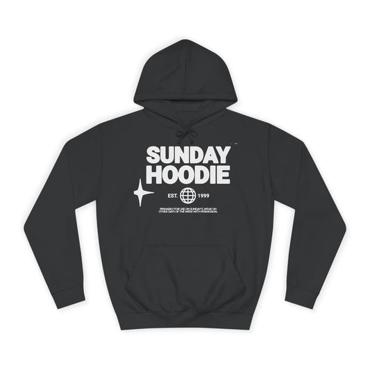 Printify Sunday Hoodie – Cozy College-Style Pullover - Hoodies Hoodie