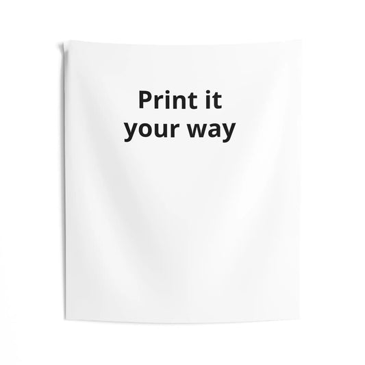 Printify Custom Print It Your Way Wall Tapestry — Personalized Minimalist Home Decor - Decorative Tapestries Home Decor