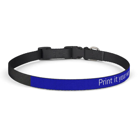 Printify Custom Clip-On Pet Collar — Personalized Blue Collar ("Print it your way") - Pet Collars & Ties Pets