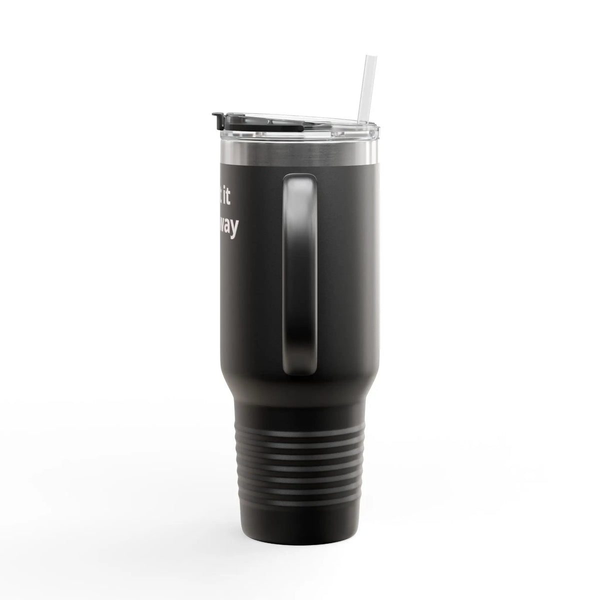 Printify 40oz Insulated Travel Mug with Handle – Customizable Big Tumbler for Road Trips & Daily Hydration - Travel Mugs Mug