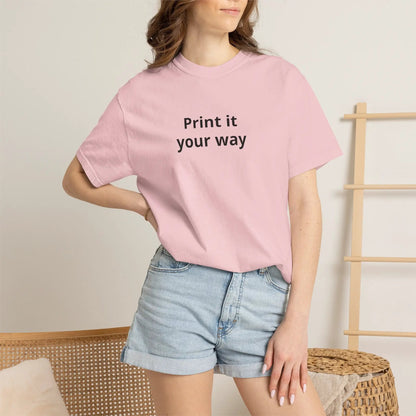 Printify Print It Your Way T-Shirt — Customizable White Graphic Tee - T-Shirts T-Shirt