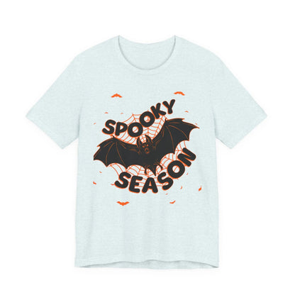 Printify Spooky Season Tee — Bat Halloween Graphic T-Shirt - T-Shirts T-Shirt