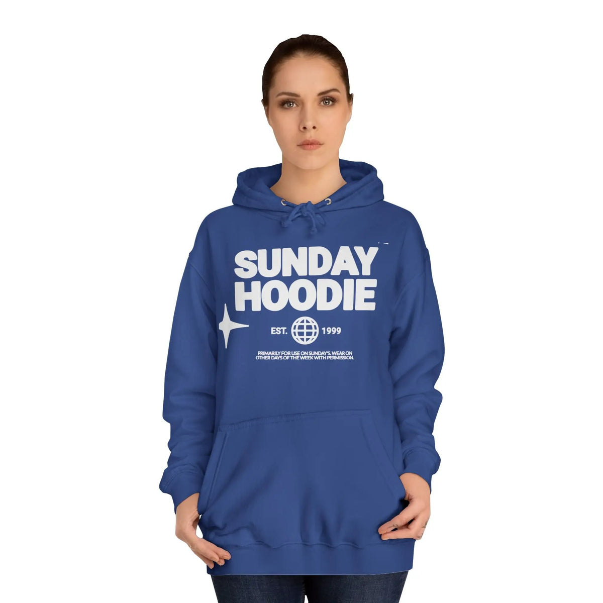 Printify Sunday Hoodie – Cozy College-Style Pullover - Hoodies Hoodie
