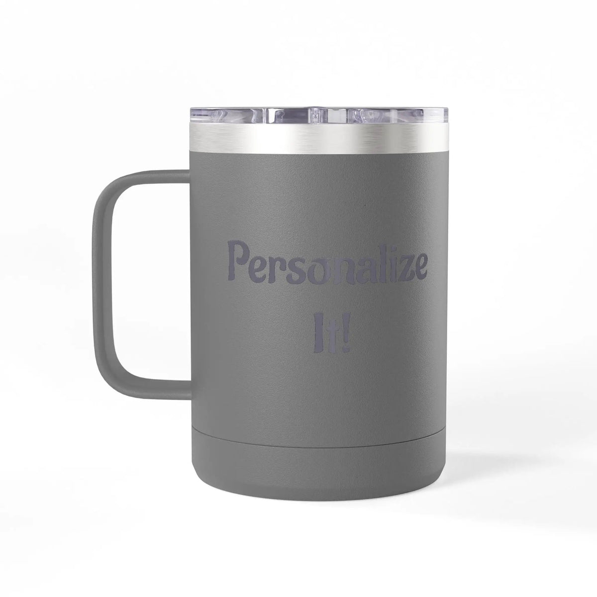 Printify 15oz White Travel Mug Tumbler — Minimalist Insulated Coffee Mug - Tumblers Mug