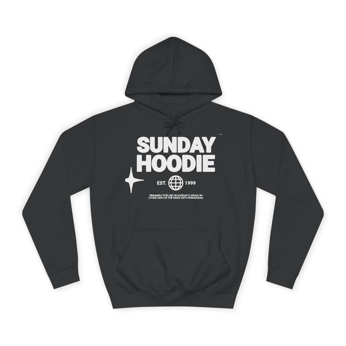 Printify Sunday Hoodie – Cozy College-Style Pullover - Hoodies Hoodie
