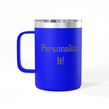 Printify 15oz White Travel Mug Tumbler — Minimalist Insulated Coffee Mug - Tumblers Mug