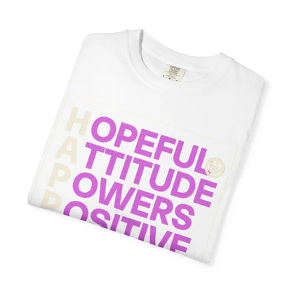 Printify Hopeful Attitude Powers Positive Yields T-Shirt - T-Shirts T-Shirt