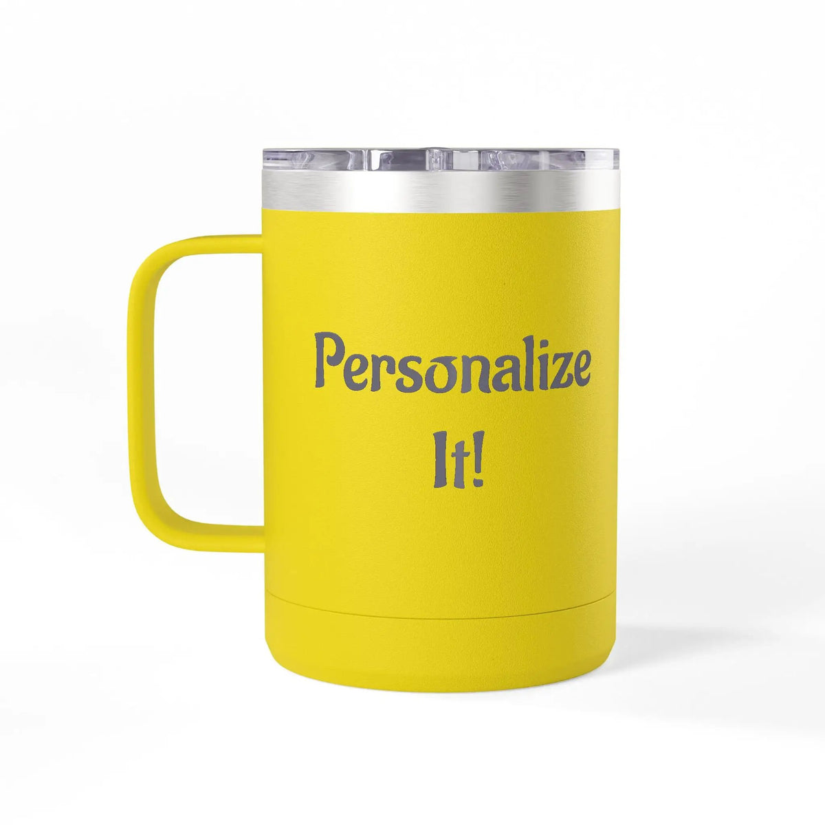Printify 15oz White Travel Mug Tumbler — Minimalist Insulated Coffee Mug - Tumblers Mug