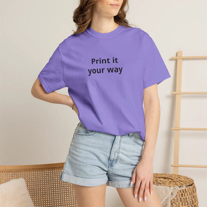 Printify Print It Your Way T-Shirt — Customizable White Graphic Tee - T-Shirts T-Shirt
