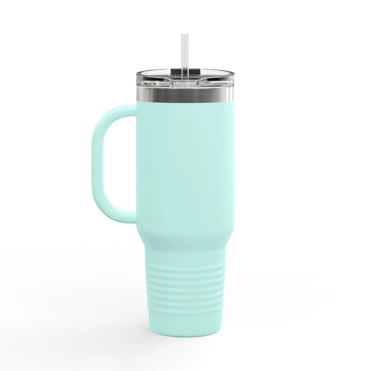 Printify 40oz Insulated Travel Mug with Handle – Customizable Big Tumbler for Road Trips & Daily Hydration - Travel Mugs Mug