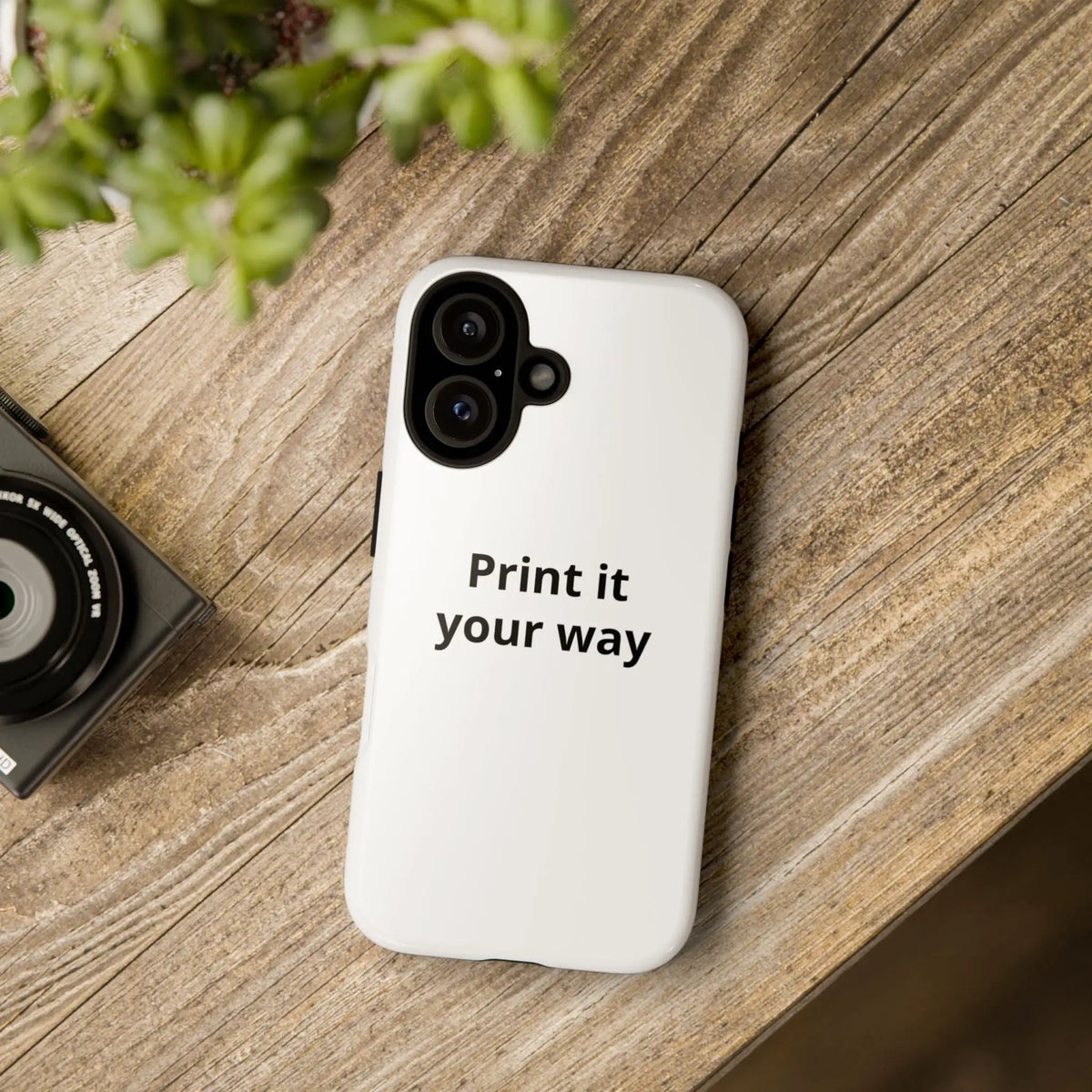 Printify Custom Print Tough iPhone Case Dual Layer Shockproof Protective Cover Wireless Charging - Mobile Phone Cases Phone Case