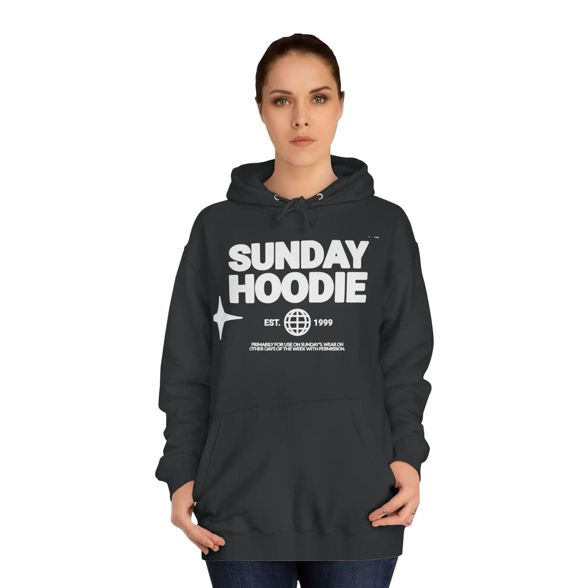 Printify Sunday Hoodie – Cozy College-Style Pullover - Hoodies Hoodie