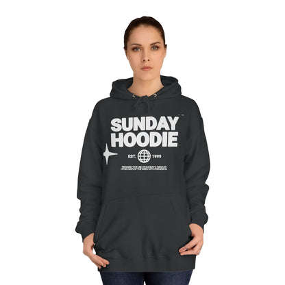 Printify Sunday Hoodie – Cozy College-Style Pullover - Hoodies Hoodie
