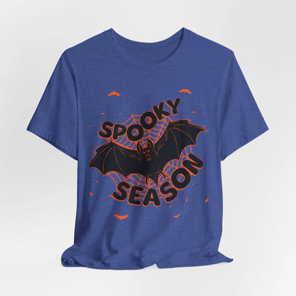Printify Spooky Season Tee — Bat Halloween Graphic T-Shirt - T-Shirts T-Shirt