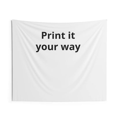 Printify Custom Print It Your Way Wall Tapestry — Personalized Minimalist Home Decor - Decorative Tapestries Home Decor