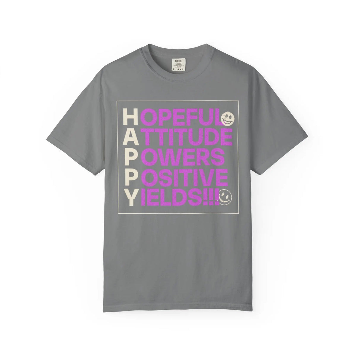 Printify Hopeful Attitude Powers Positive Yields T-Shirt - T-Shirts T-Shirt