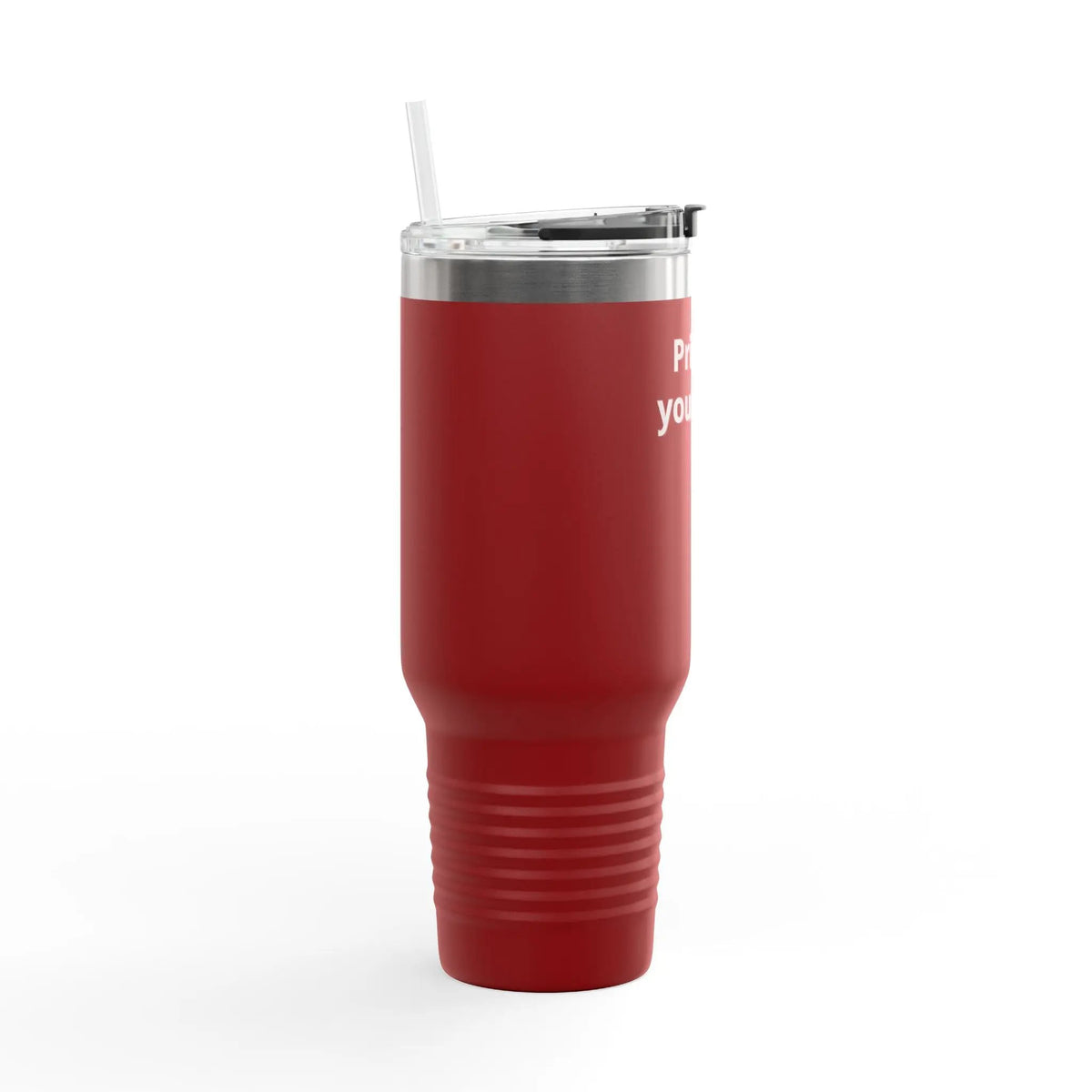 Printify 40oz Insulated Travel Mug with Handle – Customizable Big Tumbler for Road Trips & Daily Hydration - Travel Mugs Mug