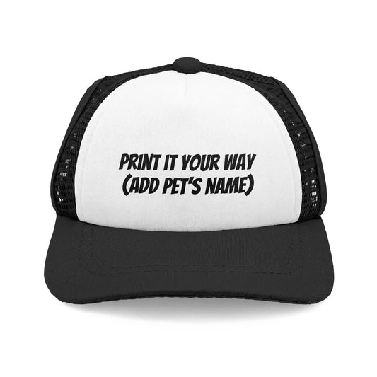 Printify Custom Pet Name Trucker Hat - Personalized Dog Foam Cap - Trucker Hats Hats