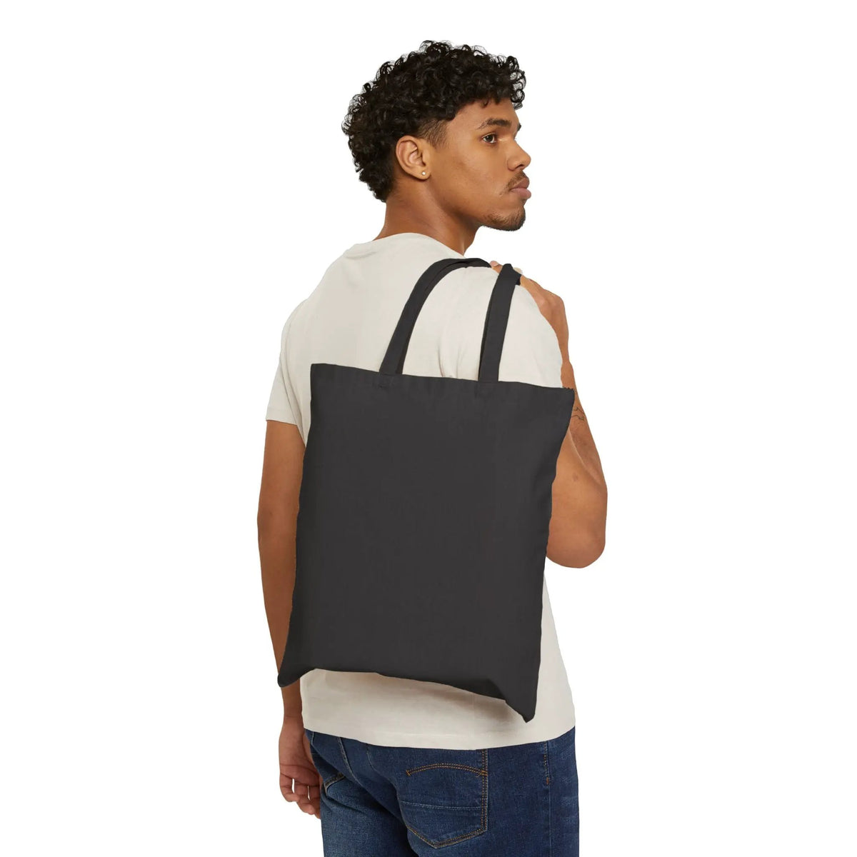 Printify Be Nice You Jerk Tote | Canvas tote, sarcastic phrase, retro typography - Tote Bags Bags