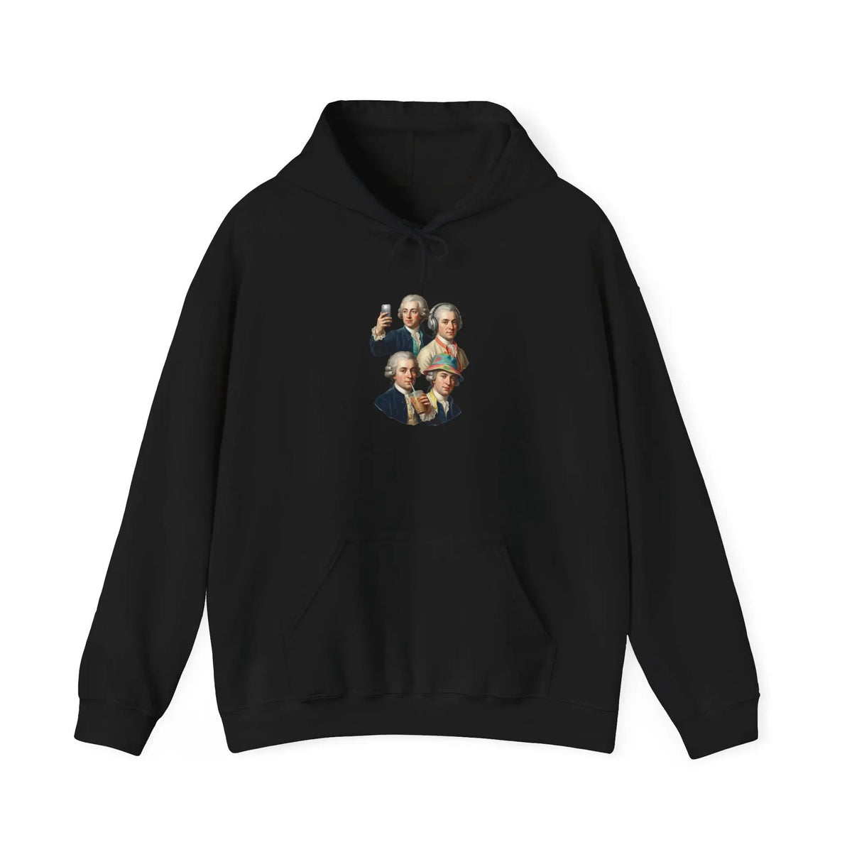 Printify Founding Fathers Portrait Hoodie | History Humor, Museum Nerd - Hoodies Hoodie