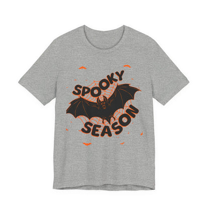 Printify Spooky Season Tee — Bat Halloween Graphic T-Shirt - T-Shirts T-Shirt