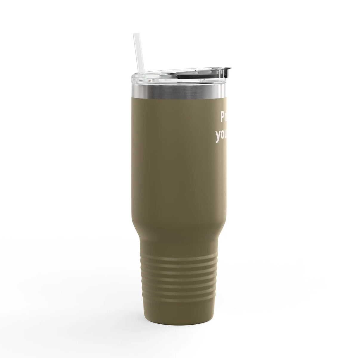 Printify 40oz Insulated Travel Mug with Handle – Customizable Big Tumbler for Road Trips & Daily Hydration - Travel Mugs Mug