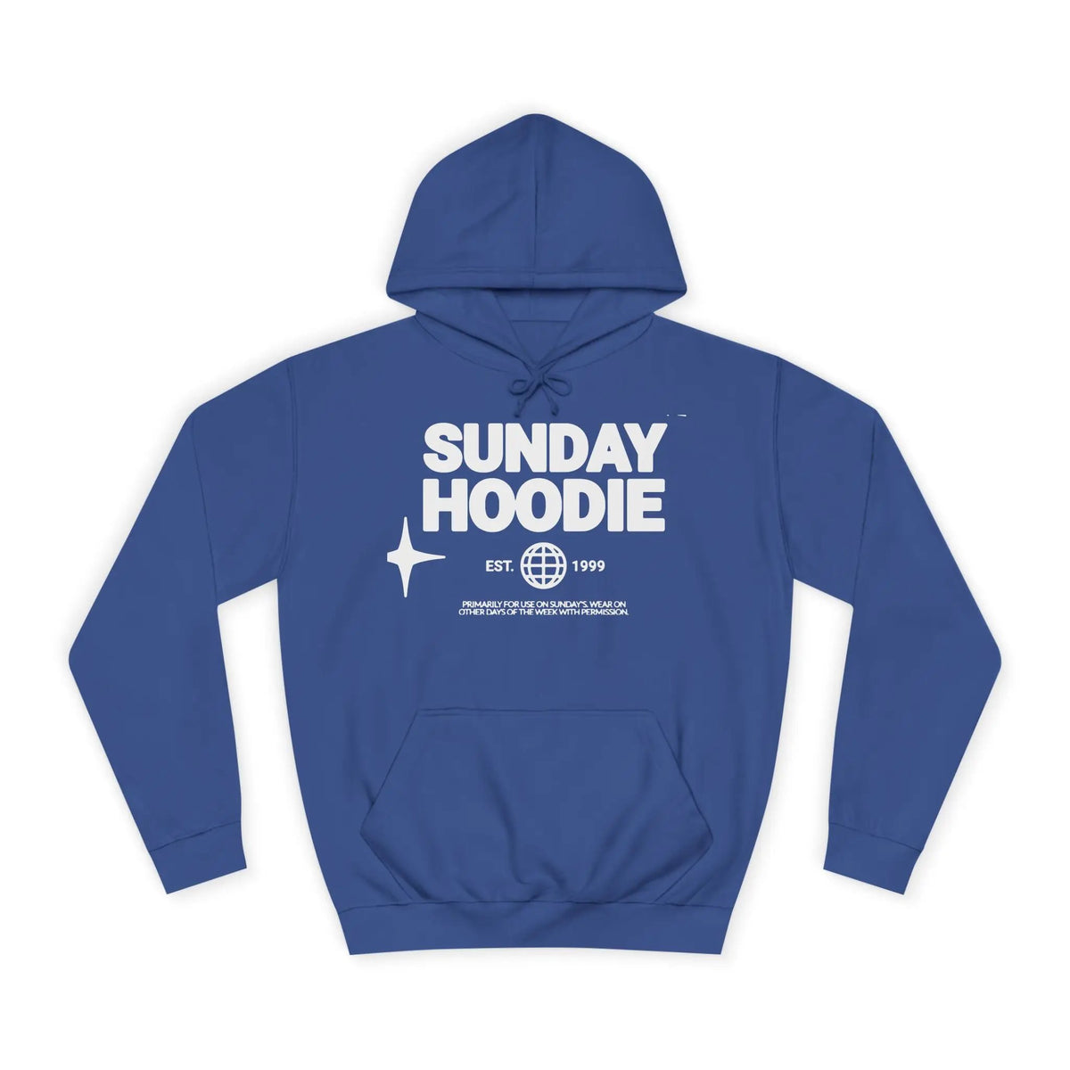 Printify Sunday Hoodie – Cozy College-Style Pullover - Hoodies Hoodie