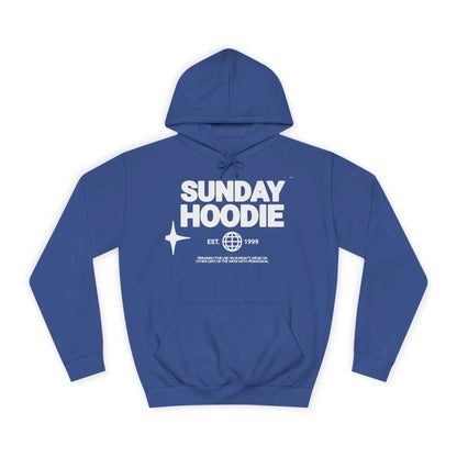 Printify Sunday Hoodie – Cozy College-Style Pullover - Hoodies Hoodie