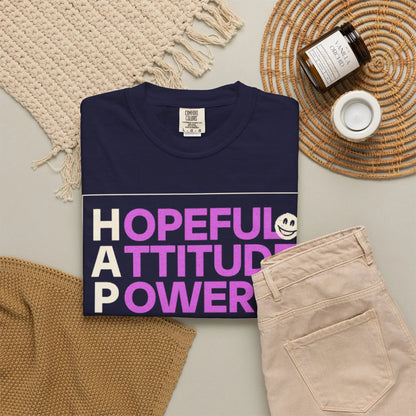 Printify Hopeful Attitude Powers Positive Yields T-Shirt - T-Shirts T-Shirt