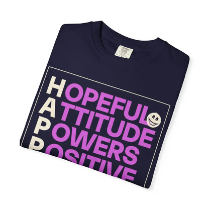 Printify Hopeful Attitude Powers Positive Yields T-Shirt - T-Shirts T-Shirt