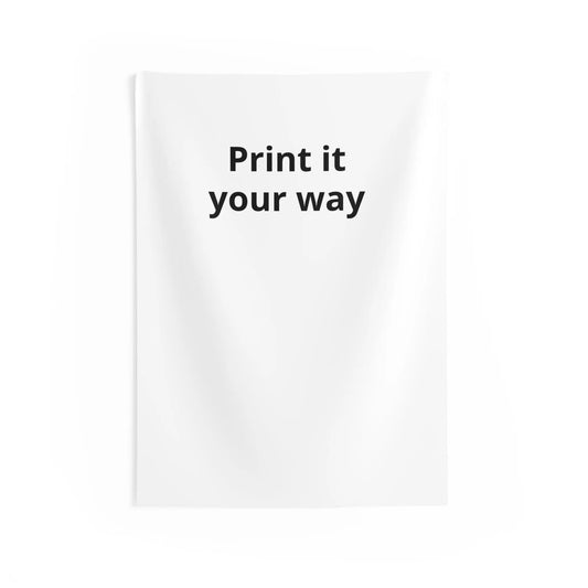 Printify Custom Print It Your Way Wall Tapestry — Personalized Minimalist Home Decor - Decorative Tapestries Home Decor