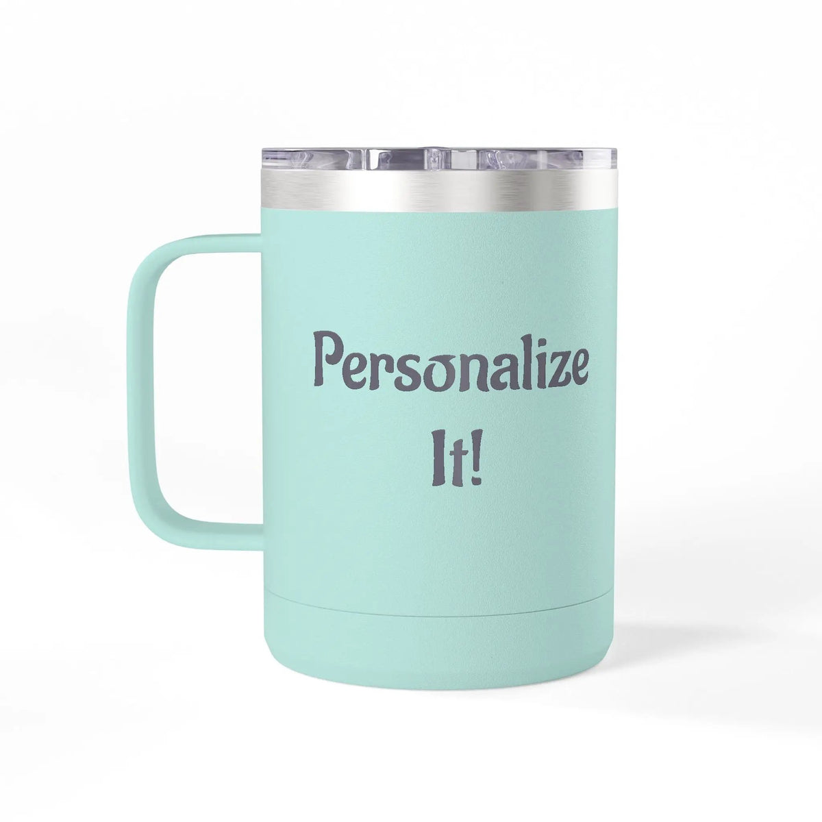 Printify 15oz White Travel Mug Tumbler — Minimalist Insulated Coffee Mug - Tumblers Mug