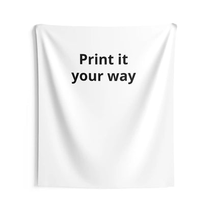 Printify Custom Print It Your Way Wall Tapestry — Personalized Minimalist Home Decor - Decorative Tapestries Home Decor