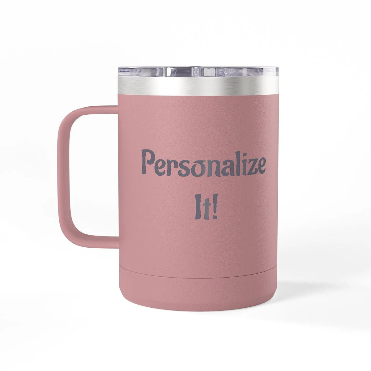 Printify 15oz White Travel Mug Tumbler — Minimalist Insulated Coffee Mug - Tumblers Mug