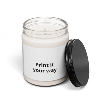 Printify Custom Scented Soy Candle 9oz — Personalized Label "Print it your way" - Candles Home Decor