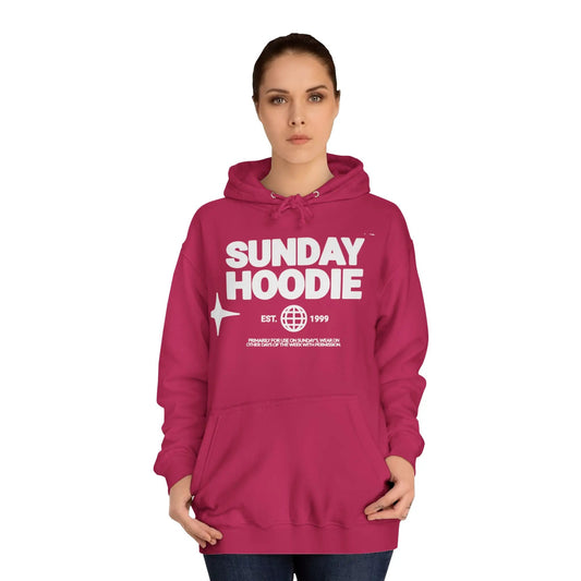 Printify Sunday Hoodie – Cozy College-Style Pullover - Hoodies Hoodie