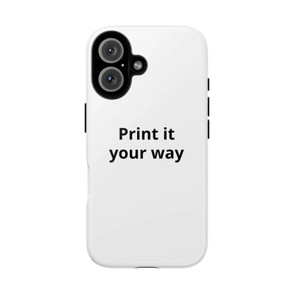 Printify Custom Print Tough iPhone Case Dual Layer Shockproof Protective Cover Wireless Charging - Mobile Phone Cases Phone Case