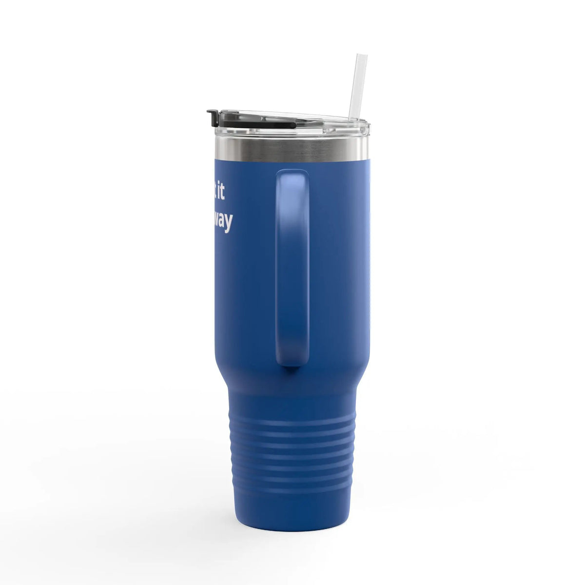 Printify 40oz Insulated Travel Mug with Handle – Customizable Big Tumbler for Road Trips & Daily Hydration - Travel Mugs Mug