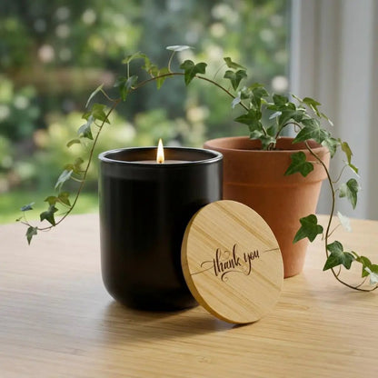 Thank You Script engraved Lid Candle