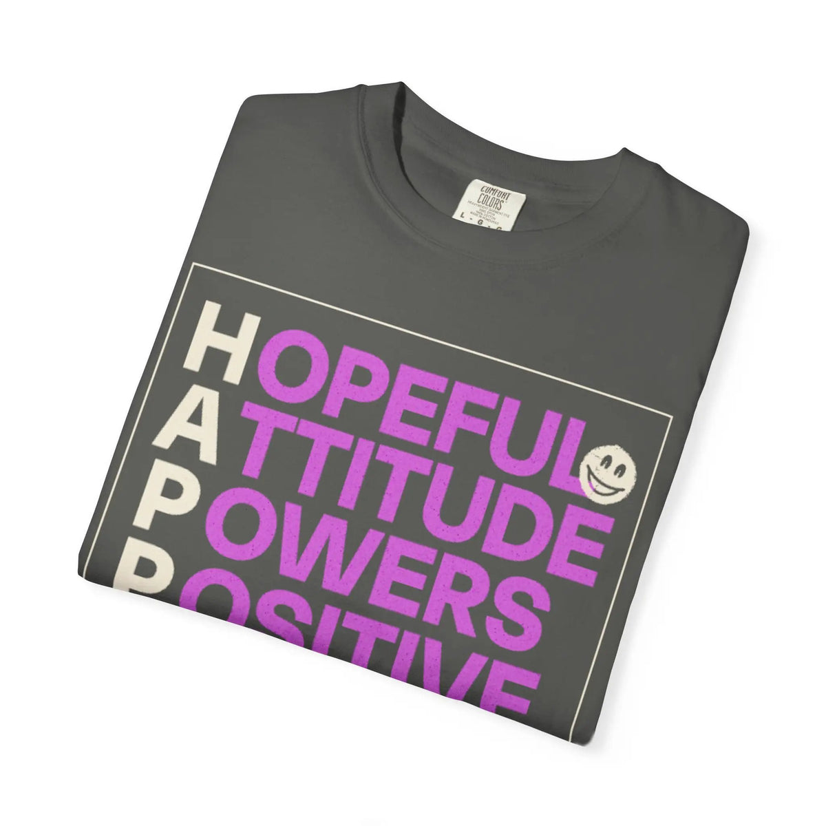 Printify Hopeful Attitude Powers Positive Yields T-Shirt - T-Shirts T-Shirt
