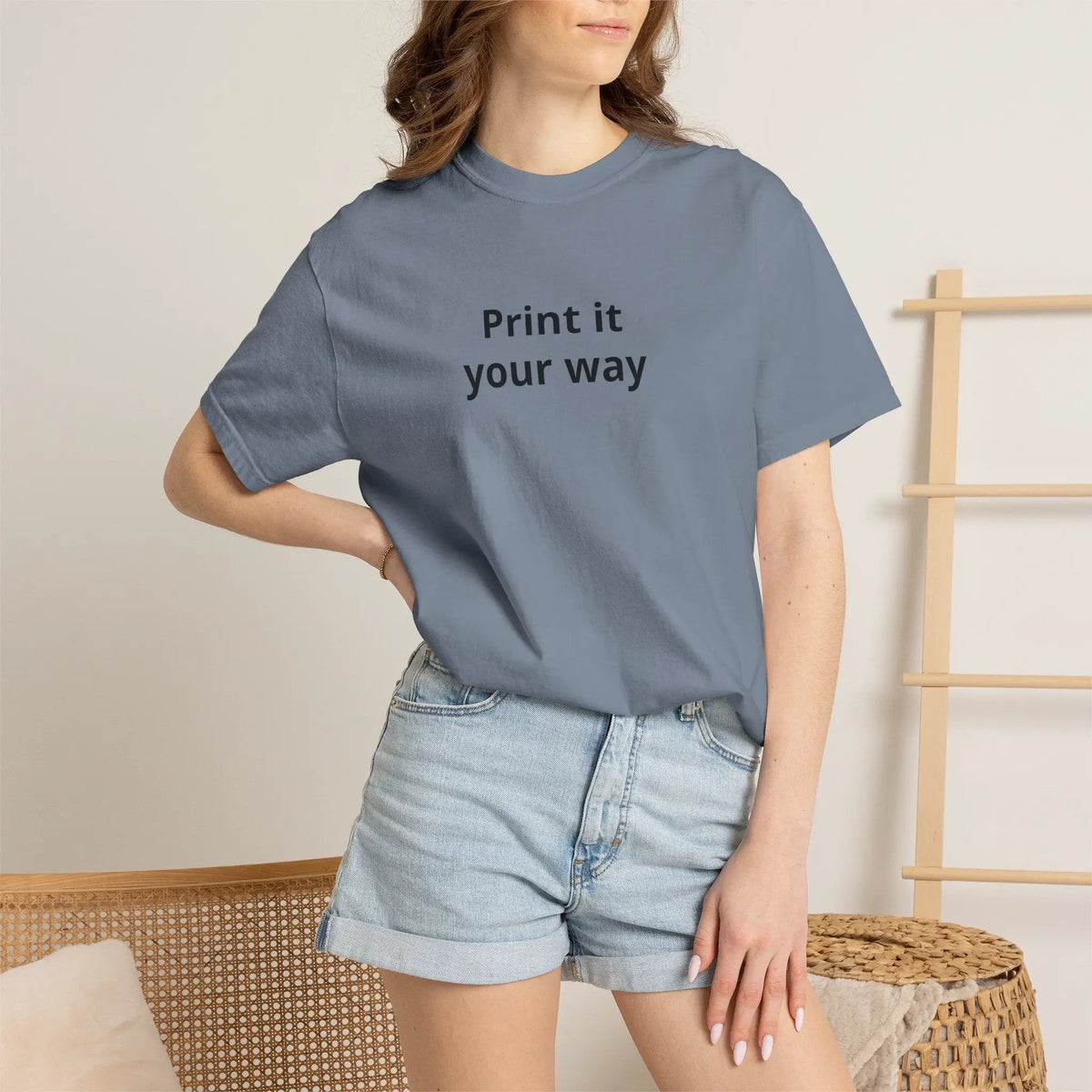 Printify Print It Your Way T-Shirt — Customizable White Graphic Tee - T-Shirts T-Shirt