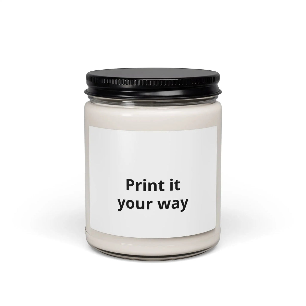 Printify Custom Scented Soy Candle 9oz — Personalized Label "Print it your way" - Candles Home Decor