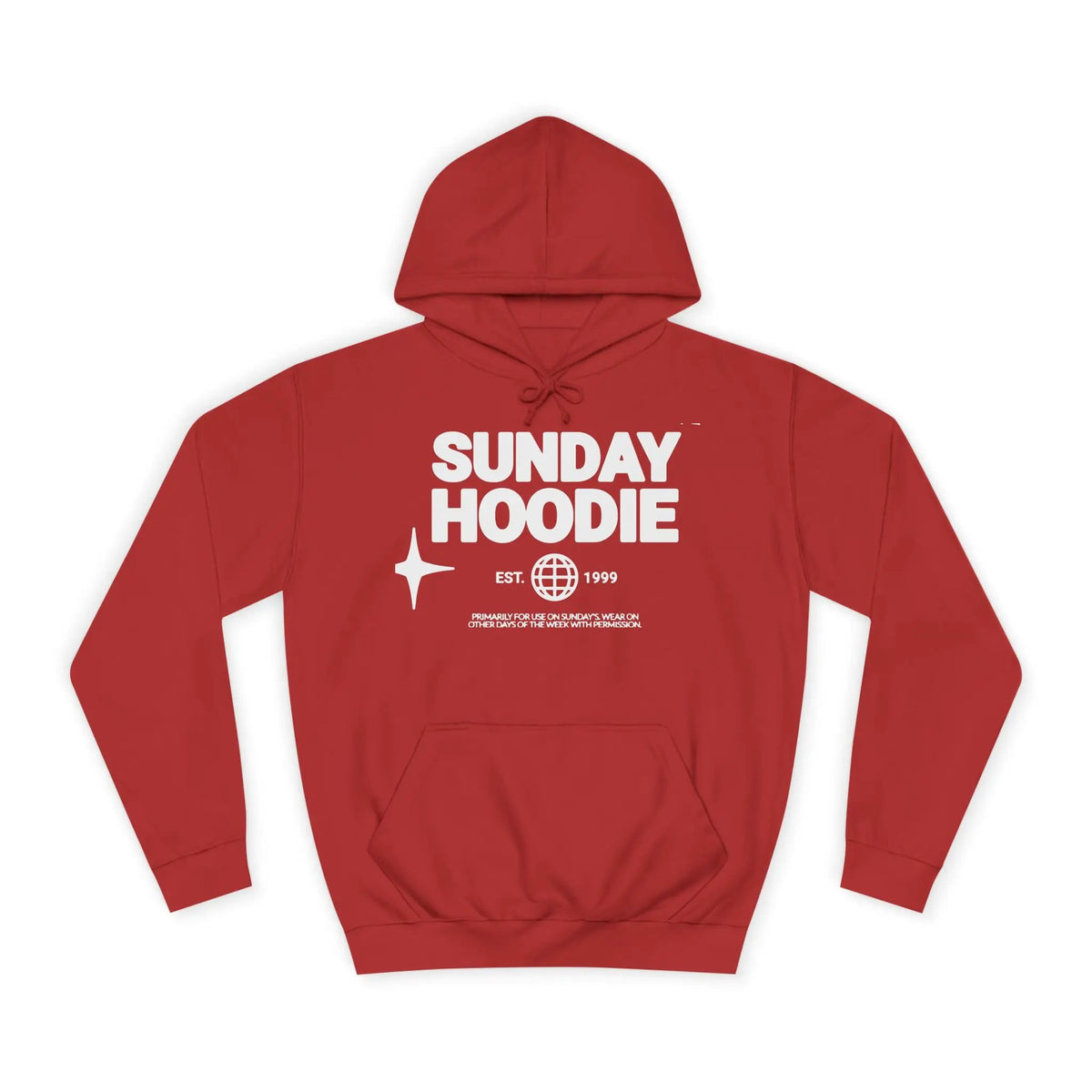 Printify Sunday Hoodie – Cozy College-Style Pullover - Hoodies Hoodie