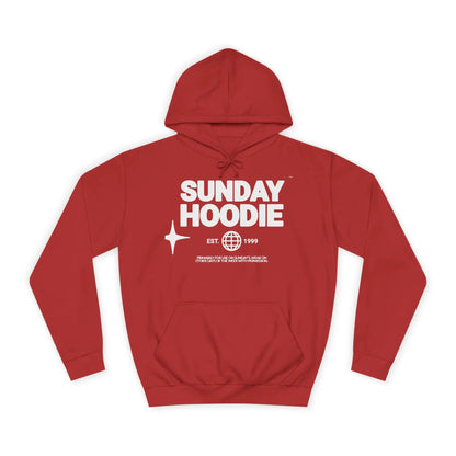 Printify Sunday Hoodie – Cozy College-Style Pullover - Hoodies Hoodie