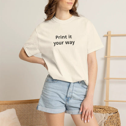 Printify Print It Your Way T-Shirt — Customizable White Graphic Tee - T-Shirts T-Shirt