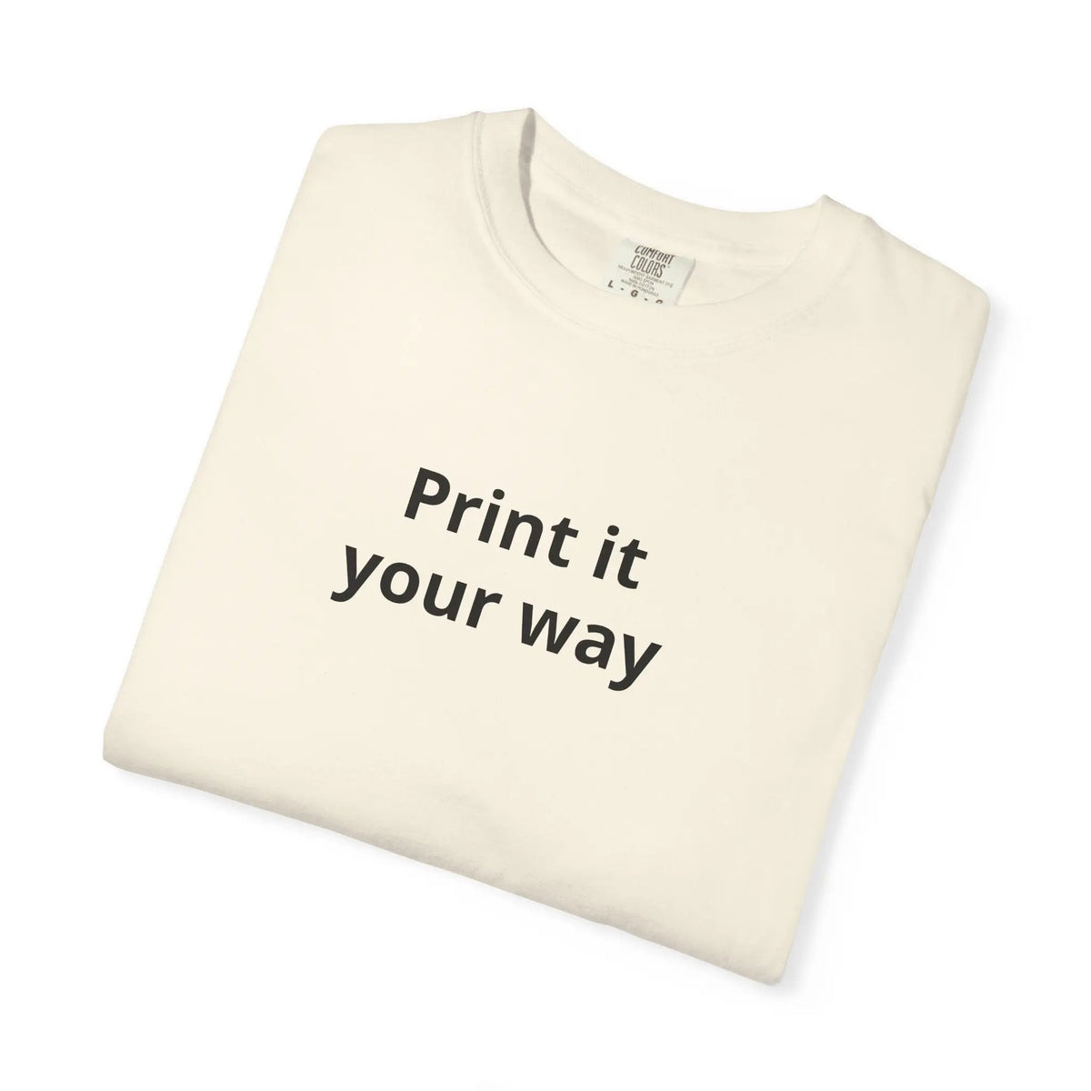 Printify Print It Your Way T-Shirt — Customizable White Graphic Tee - T-Shirts T-Shirt