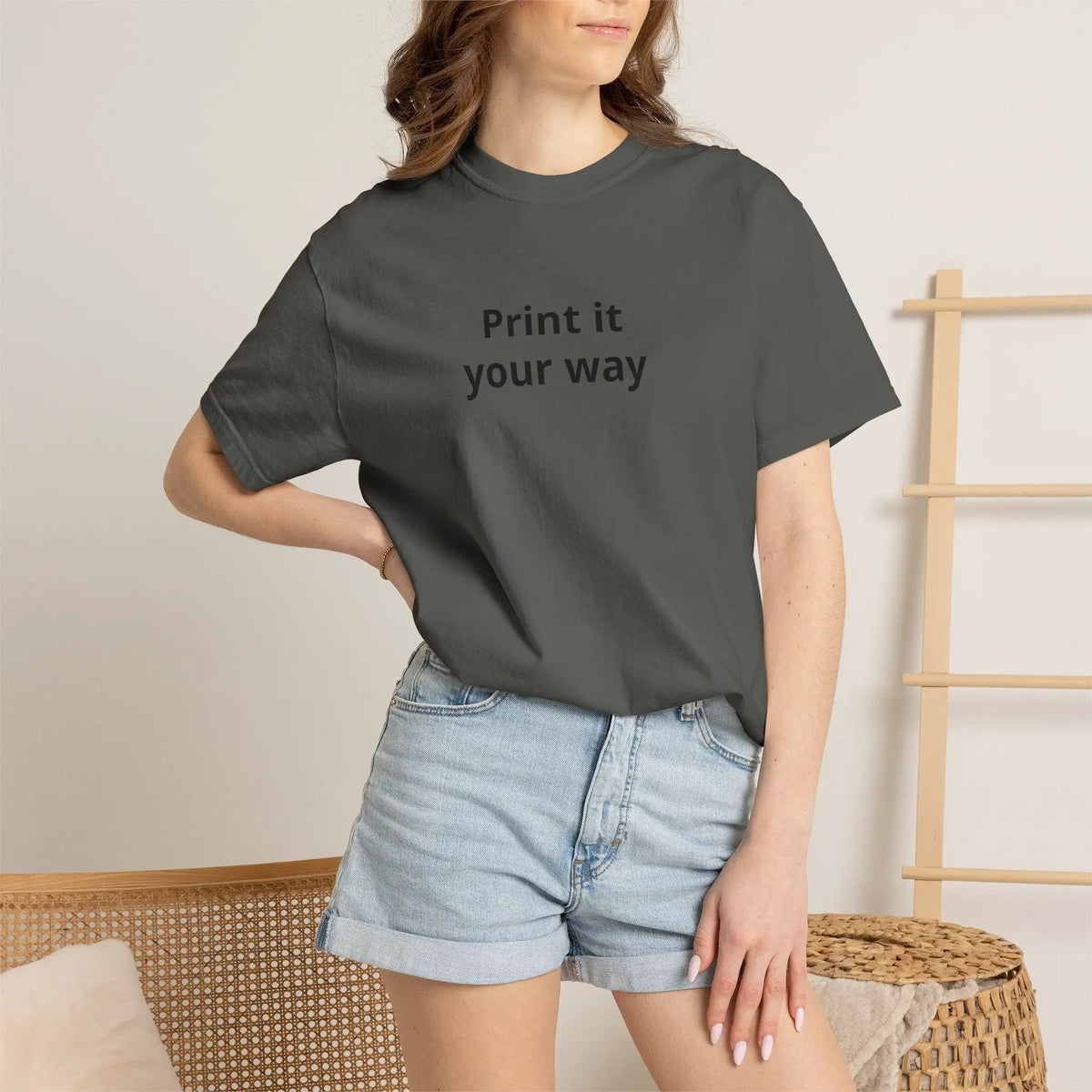 Printify Print It Your Way T-Shirt — Customizable White Graphic Tee - T-Shirts T-Shirt