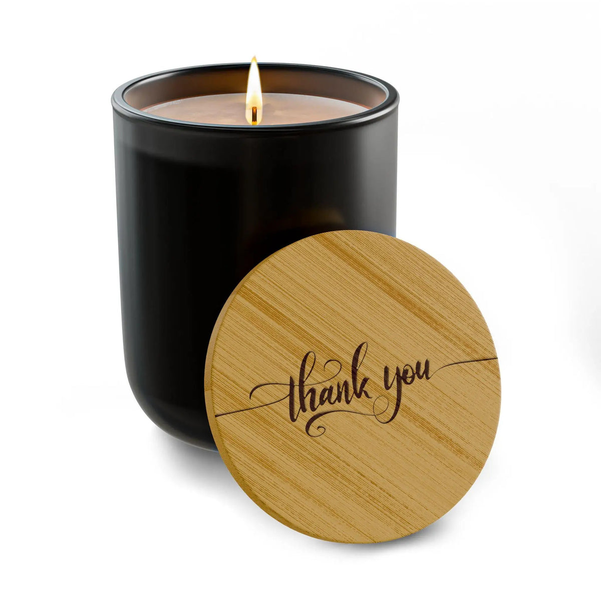 Thank You Script engraved Lid Candle