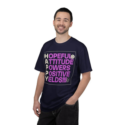 Printify Hopeful Attitude Powers Positive Yields T-Shirt - T-Shirts T-Shirt