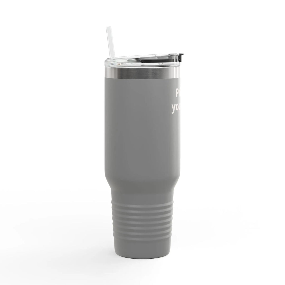 Printify 40oz Insulated Travel Mug with Handle – Customizable Big Tumbler for Road Trips & Daily Hydration - Travel Mugs Mug